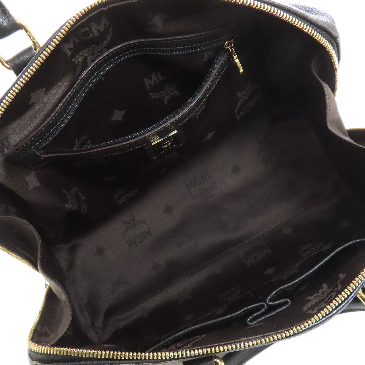 MCM Mini Boston Boston bag Calf Ladies [Used]