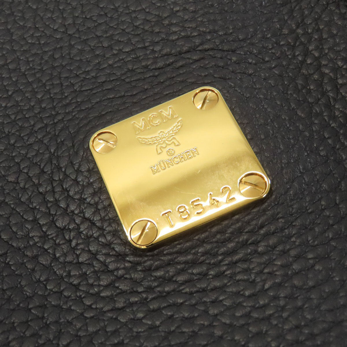 MCM Mini Boston Boston bag Calf Ladies [Used]