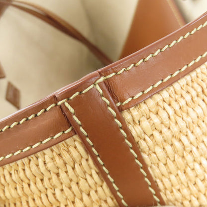 Jimmy Choo logo Tote Bag Raffia LeatherLadies [Used]