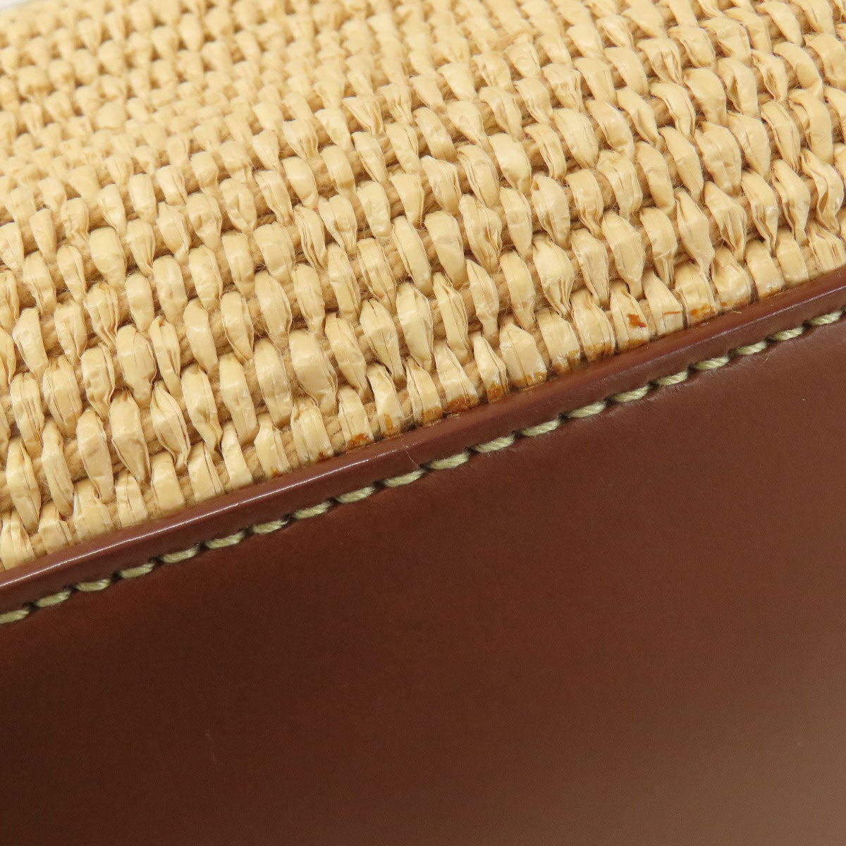 Jimmy Choo logo Tote Bag Raffia LeatherLadies [Used]