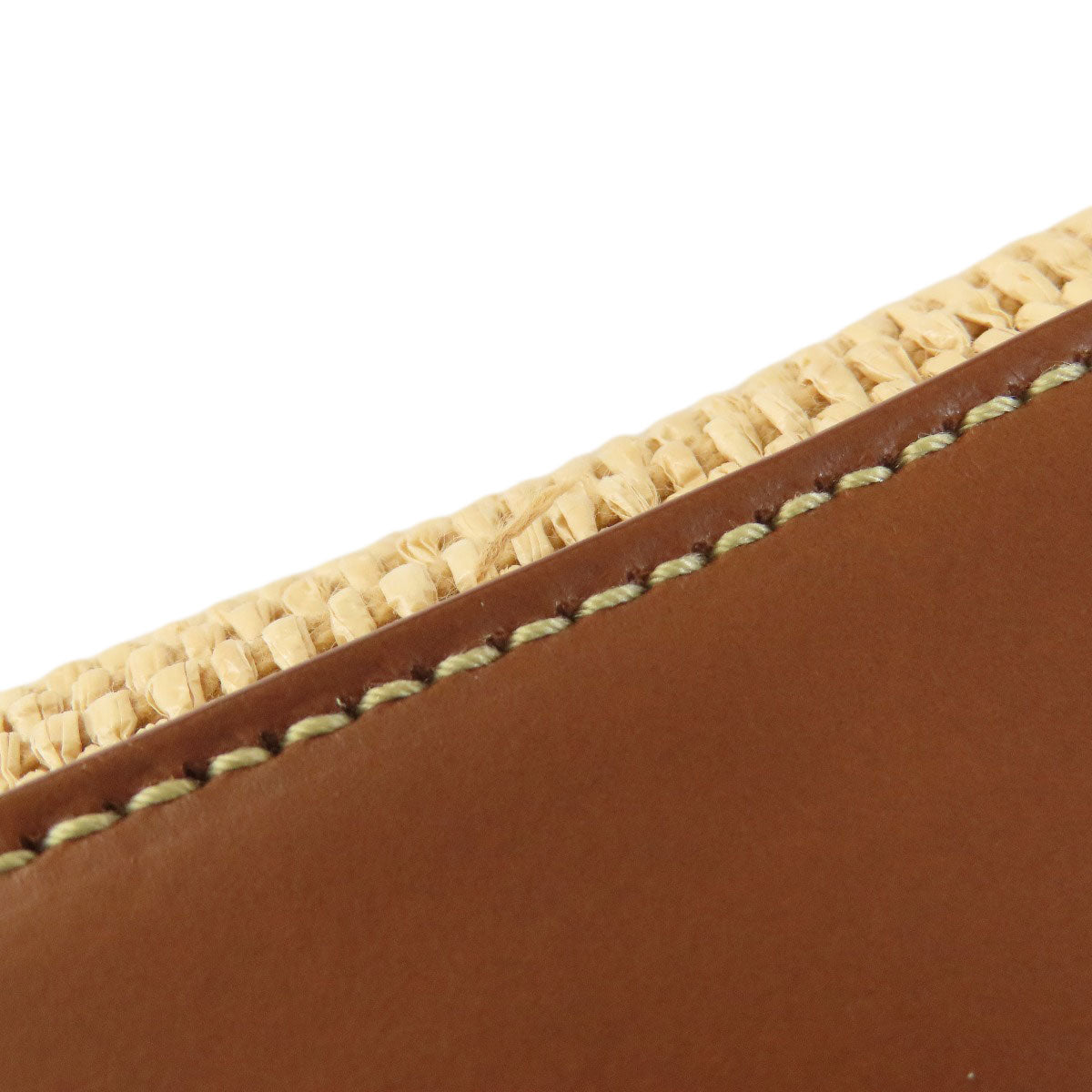 Jimmy Choo logo Tote Bag Raffia LeatherLadies [Used]