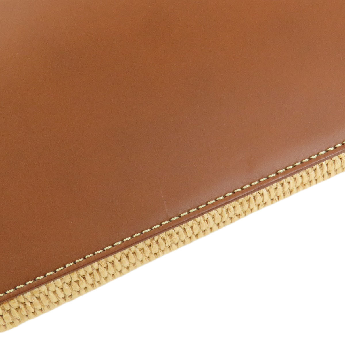 Jimmy Choo logo Tote Bag Raffia LeatherLadies [Used]