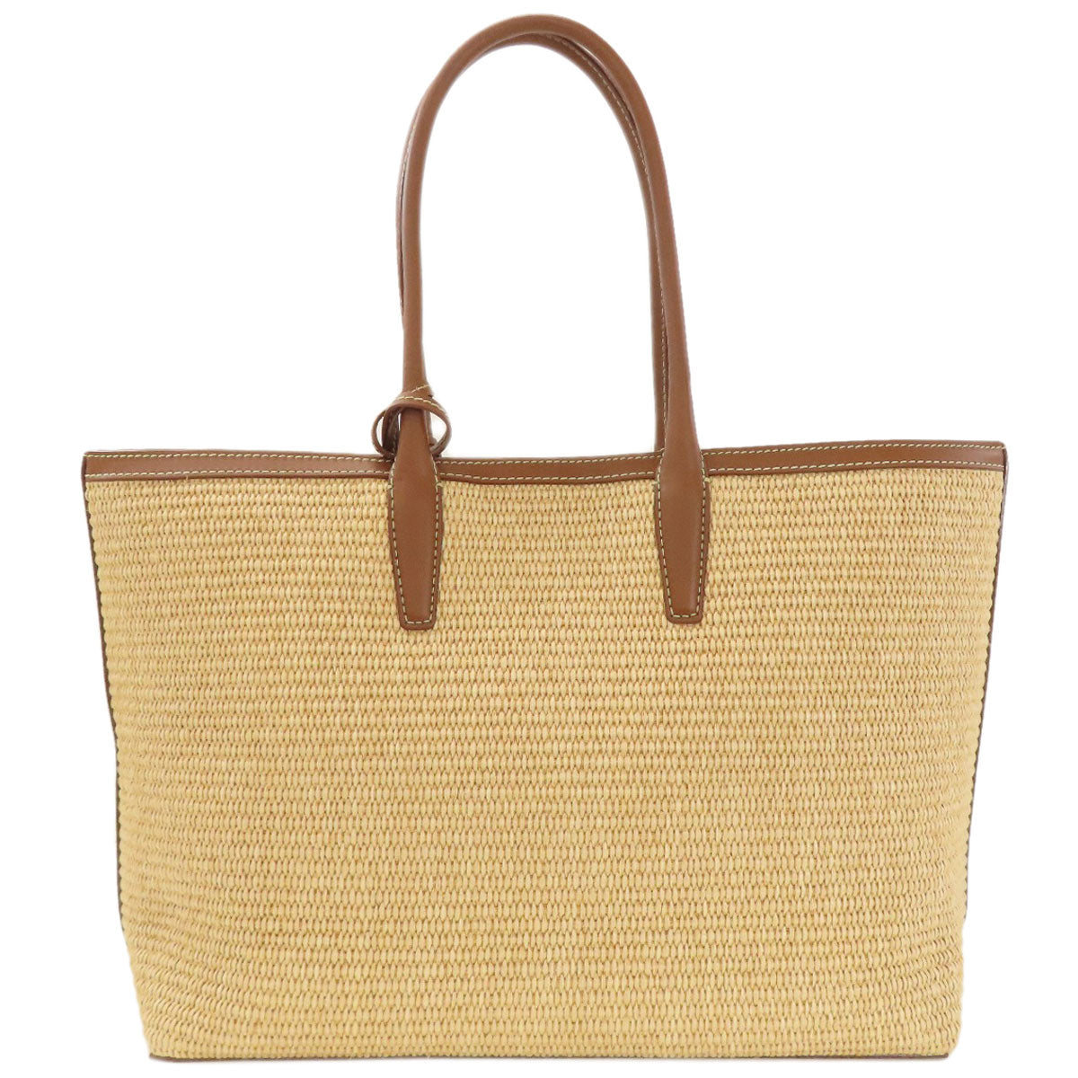 Jimmy Choo logo Tote Bag Raffia LeatherLadies [Used]