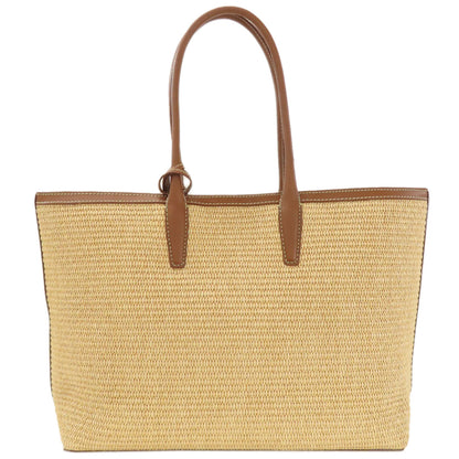 Jimmy Choo logo Tote Bag Raffia LeatherLadies [Used]