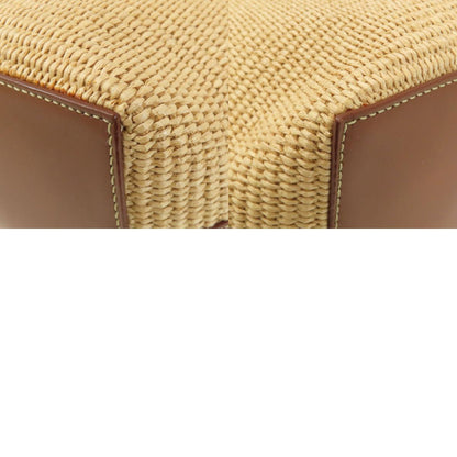 Jimmy Choo logo Tote Bag Raffia LeatherLadies [Used]