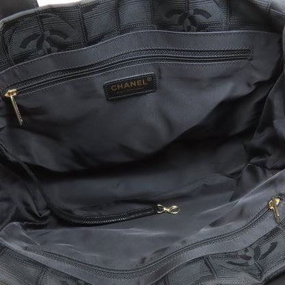 CHANEL New Travel Line PM Tote Bag Nylon jacquard Ladies [Used]