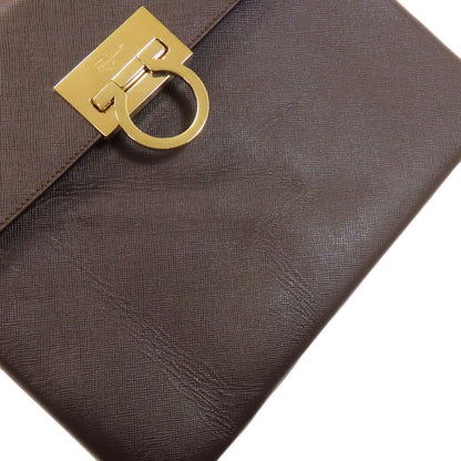 Salvatore Ferragamo Gancini 2WAY Handbag Leather Ladies [Used]