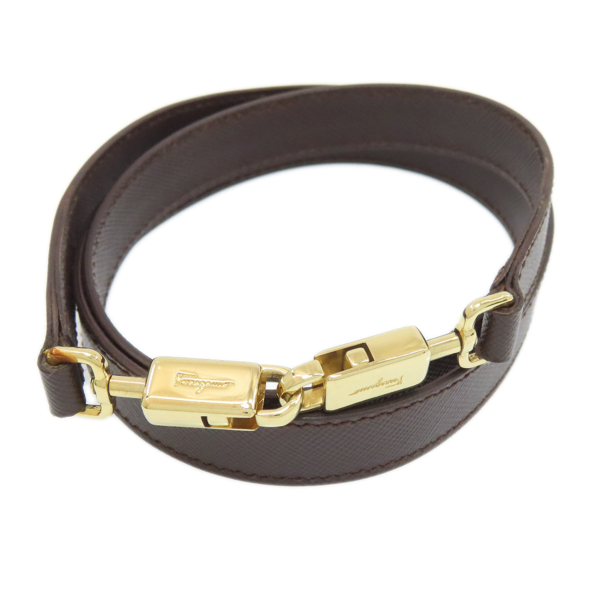 Salvatore Ferragamo Gancini 2WAY Handbag Leather Ladies [Used]