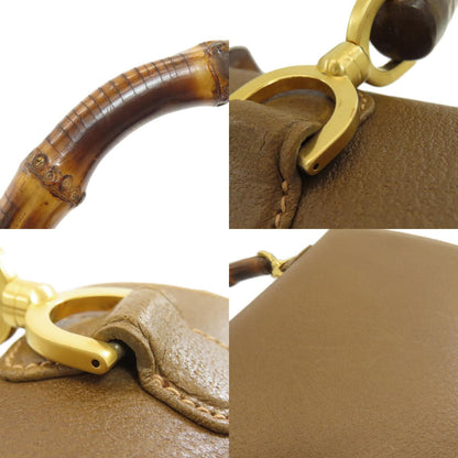 GUCCI 000・29・0633 Bamboo handle 2WAY Handbag Calf Ladies [Used]