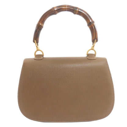 GUCCI 000・29・0633 Bamboo handle 2WAY Handbag Calf Ladies [Used]