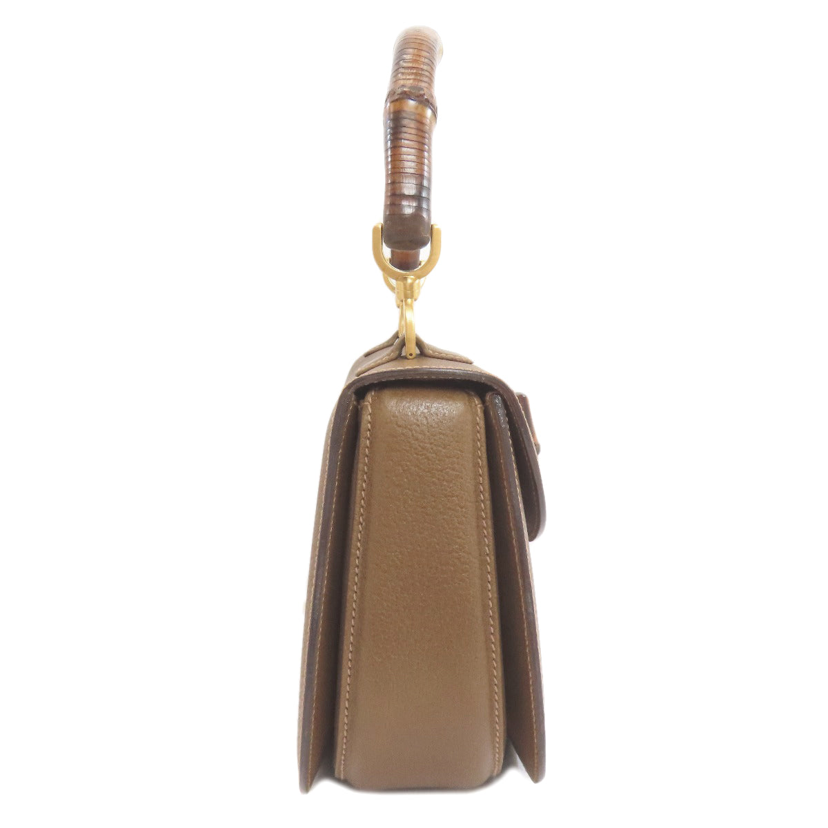 GUCCI 000・29・0633 Bamboo handle 2WAY Handbag Calf Ladies [Used]