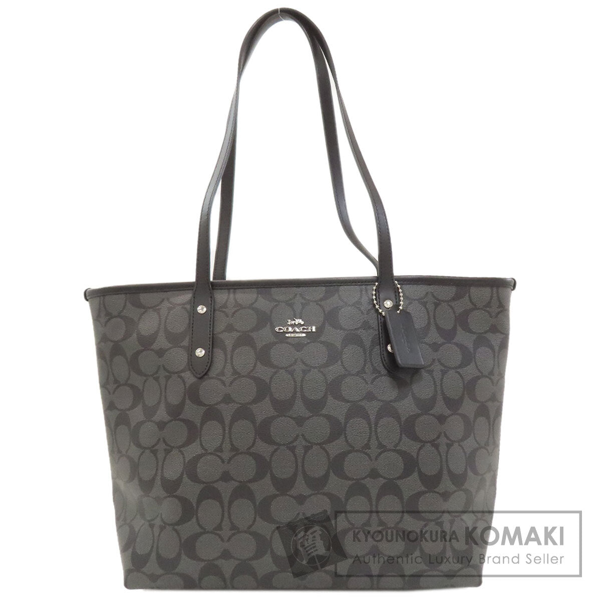 COACH F58292 Signature Tote Bag PVC LeatherLadies [Used]