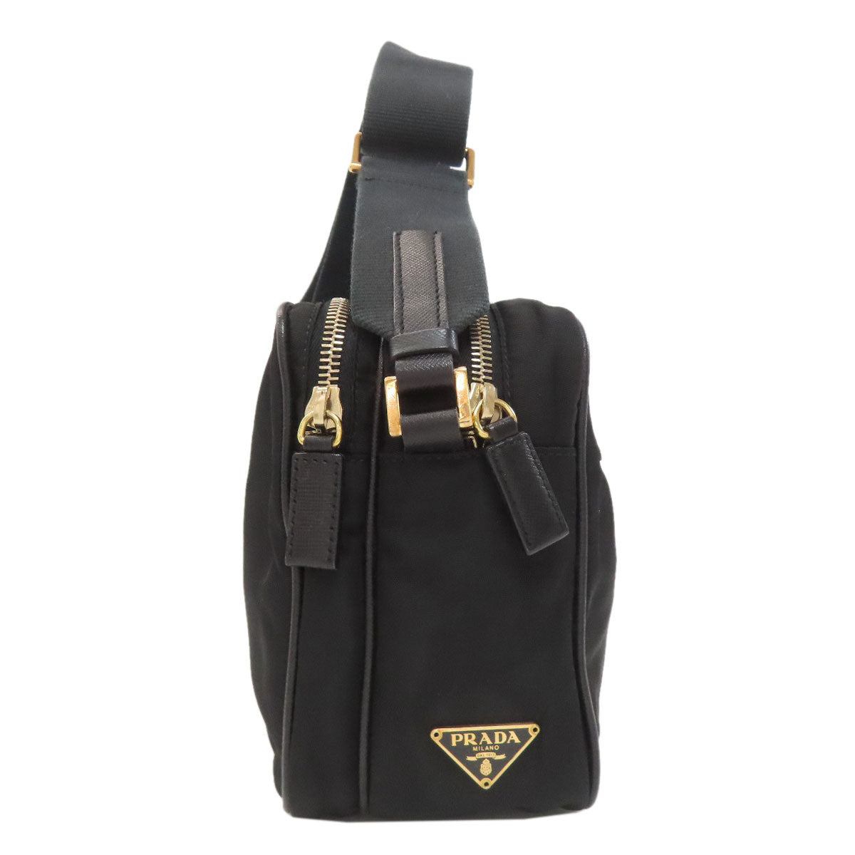 PRADA BT0050 Logo Hardware Shoulder Bag Nylon Ladies [Used]