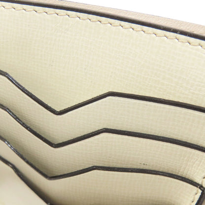 Valextra Simple design Bifold Wallet with Coin Pocket Leather Ladies [Used]