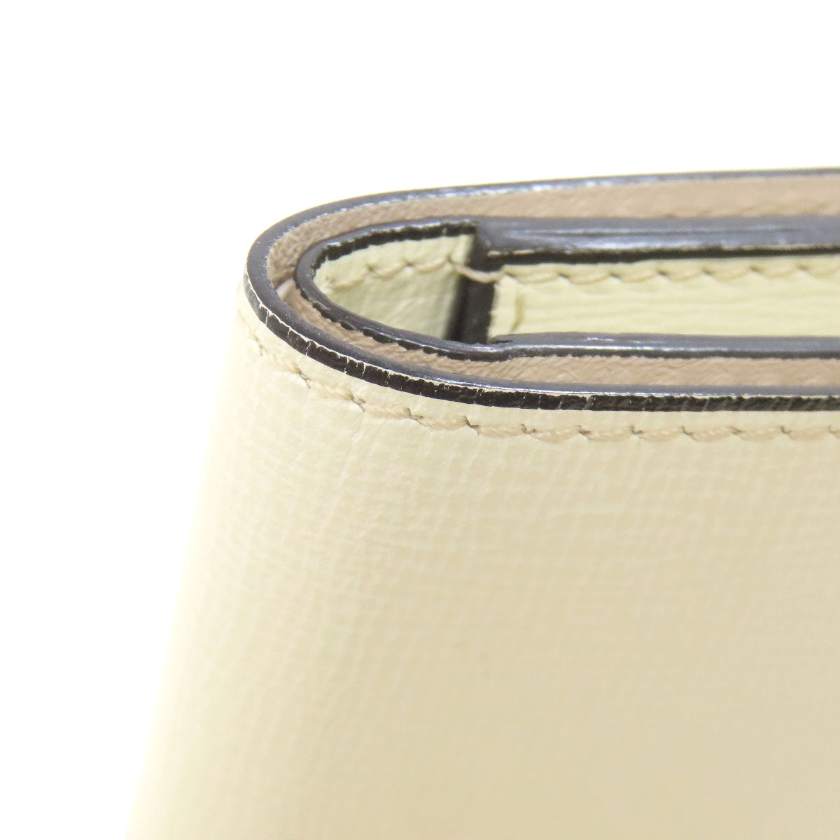 Valextra Simple design Bifold Wallet with Coin Pocket Leather Ladies [Used]
