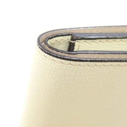Valextra Simple design Bifold Wallet with Coin Pocket Leather Ladies [Used]
