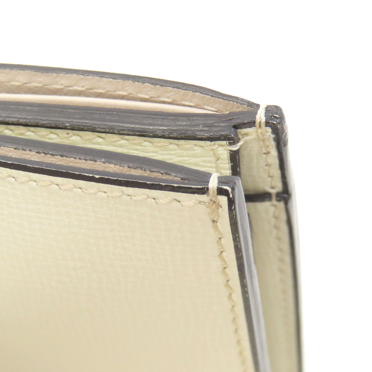 Valextra Simple design Bifold Wallet with Coin Pocket Leather Ladies [Used]
