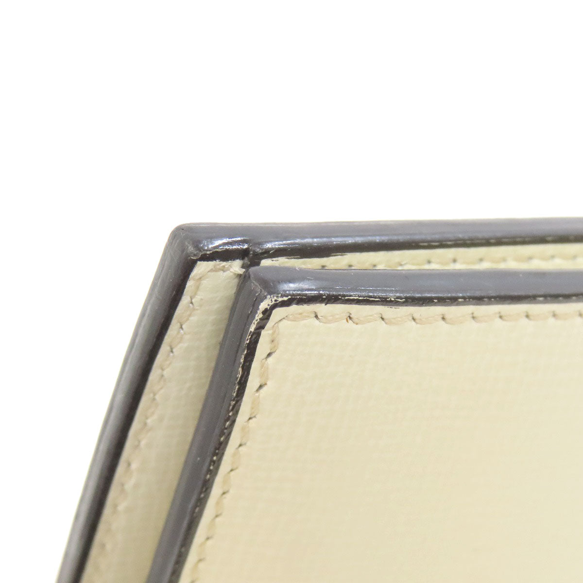 Valextra Simple design Bifold Wallet with Coin Pocket Leather Ladies [Used]