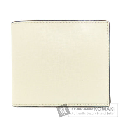 Valextra Simple design Bifold Wallet with Coin Pocket Leather Ladies [Used]