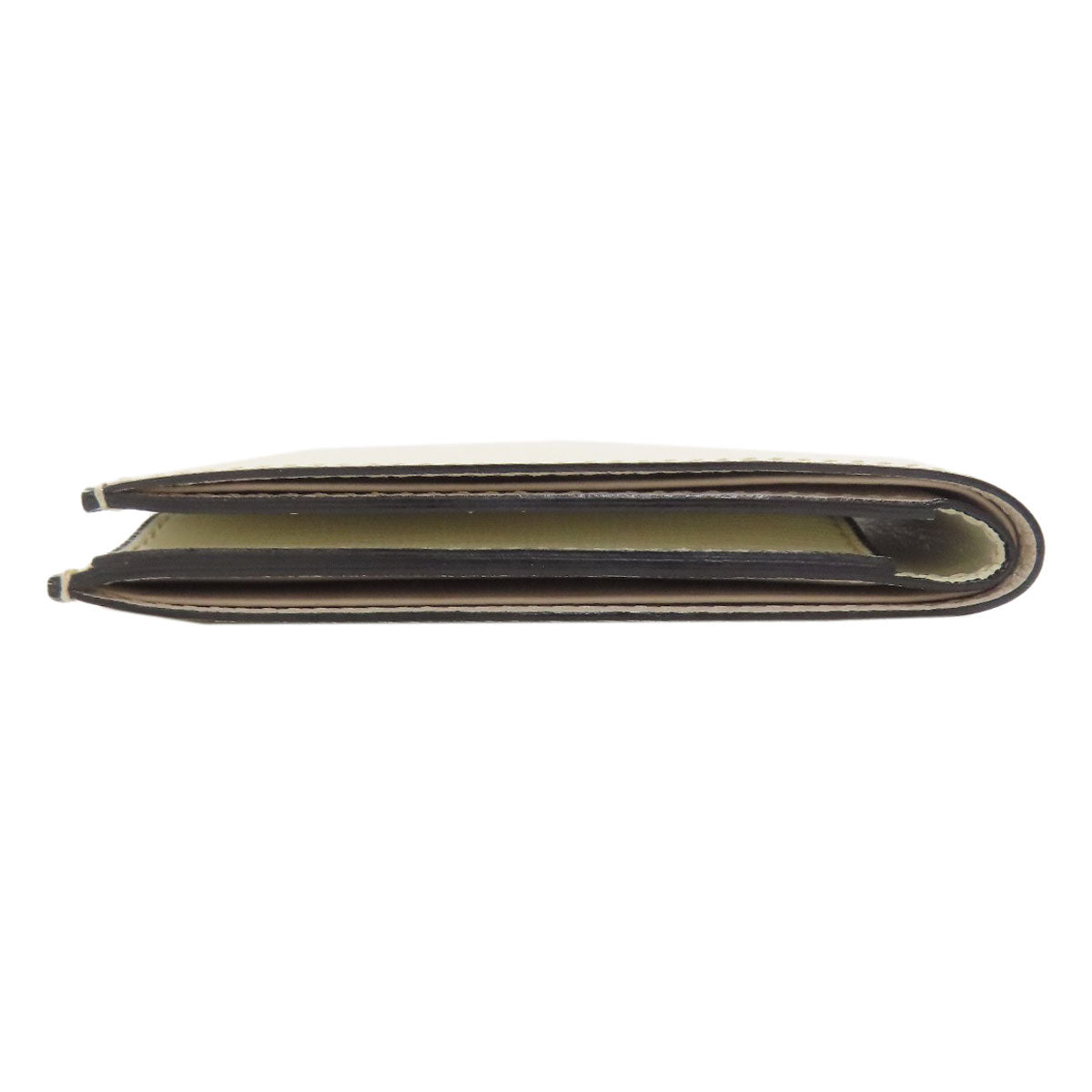 Valextra Simple design Bifold Wallet with Coin Pocket Leather Ladies [Used]