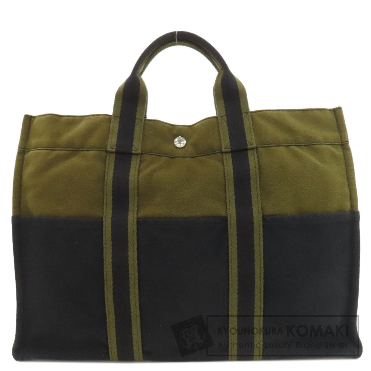 HERMES suck fool toeMM Handbag Canvas Ladies [Used]