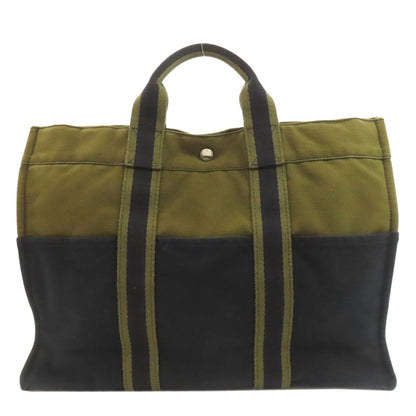 HERMES suck fool toeMM Handbag Canvas Ladies [Used]