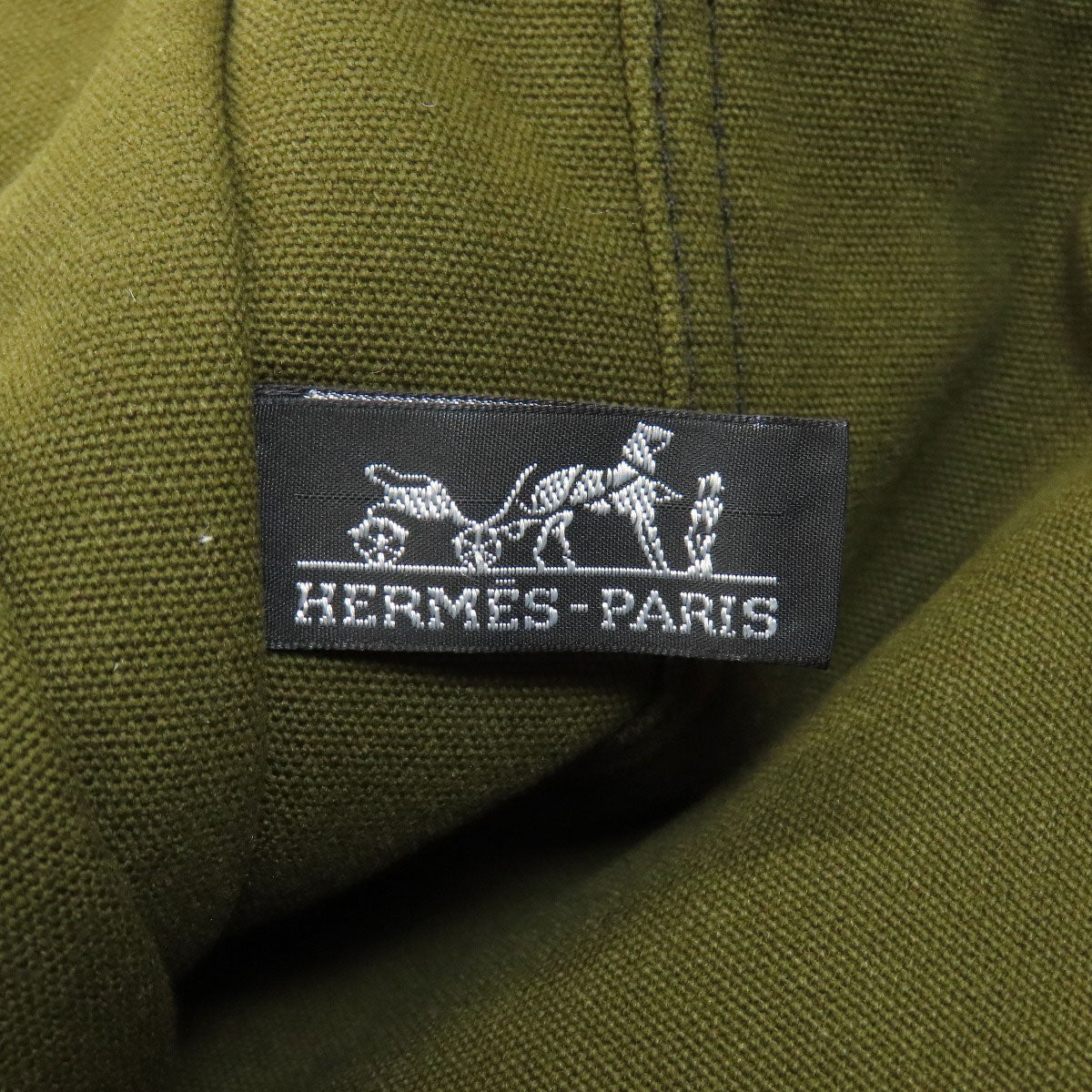 HERMES suck fool toeMM Handbag Canvas Ladies [Used]