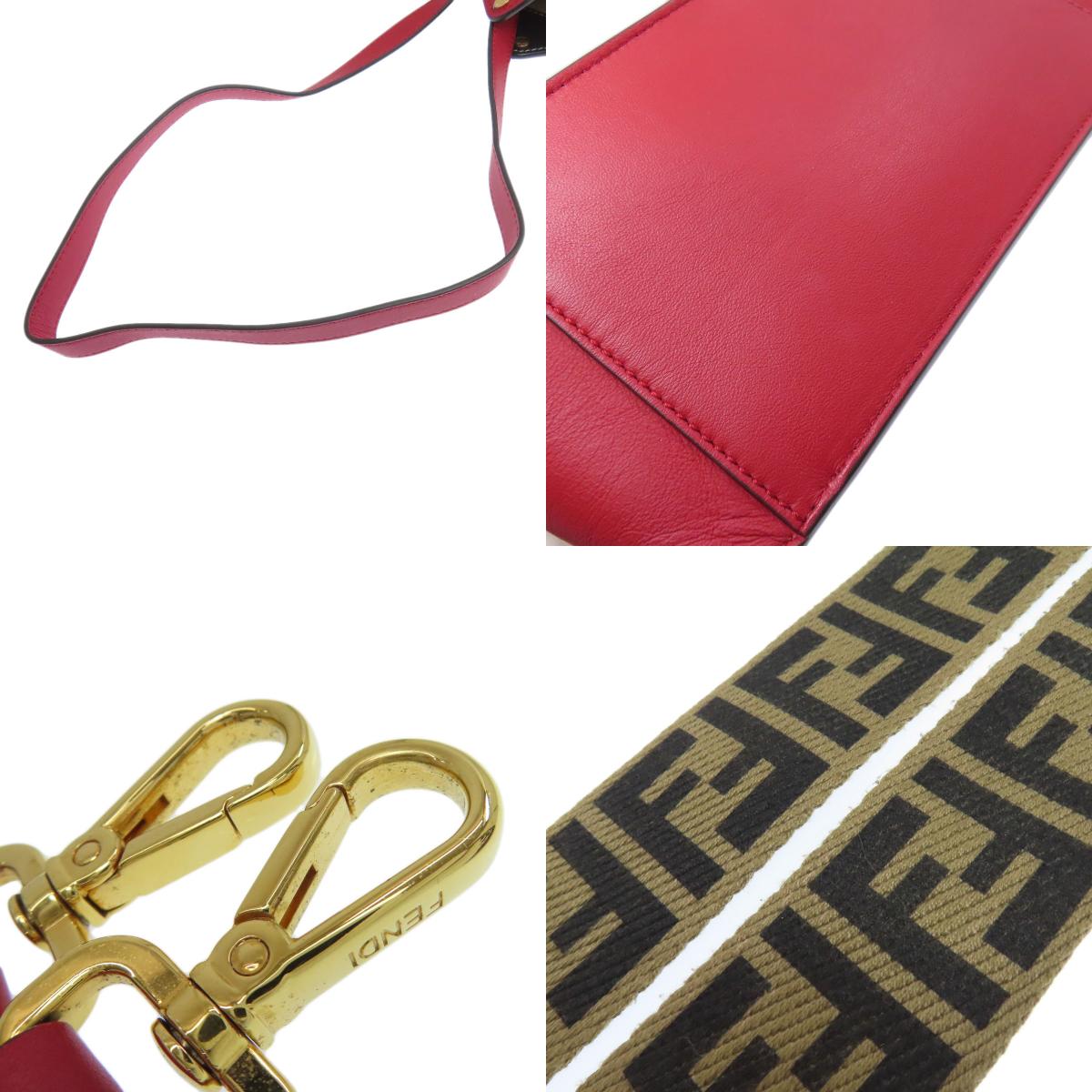 FENDI Flip 2WAY Handbag Calf Ladies [Used]