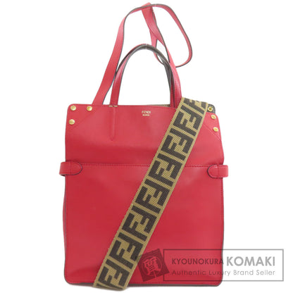 FENDI Flip 2WAY Handbag Calf Ladies [Used]
