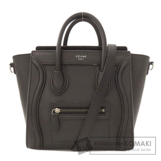 CELINE Luggage nano 2 WAY Handbag Calf Ladies [Used]
