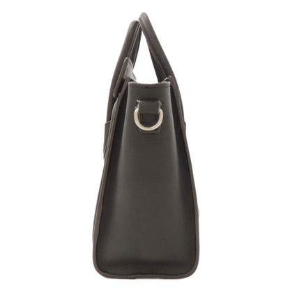 CELINE Luggage nano 2 WAY Handbag Calf Ladies [Used]