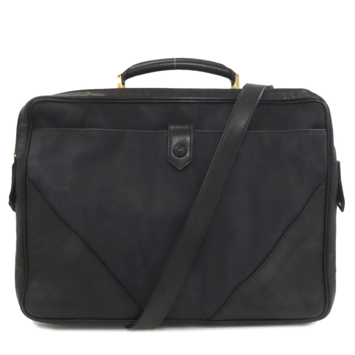 CHANEL Matelasse GoldHardware 2WAY Business bag Canvas Calfmens [Used]