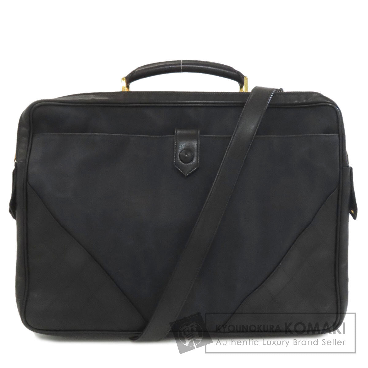 CHANEL Matelasse GoldHardware 2WAY Business bag Canvas Calfmens [Used]