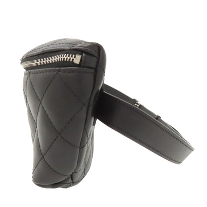 CHANEL Matelasse SilverHardware Hip bag, waist bag Lambskin Ladies [Used]