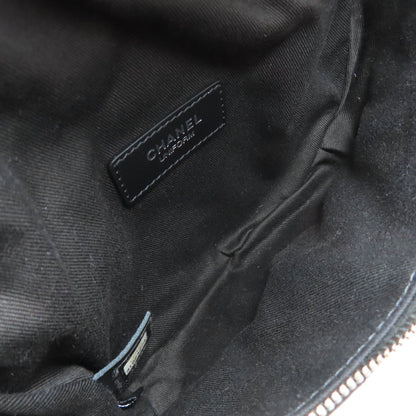 CHANEL Matelasse SilverHardware Hip bag, waist bag Lambskin Ladies [Used]