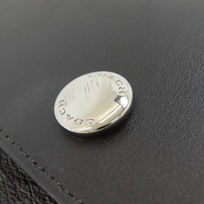 COACH F26172 Reversible Flap Signature Long Shoulder Shoulder Bag PVC Ladies [Used]