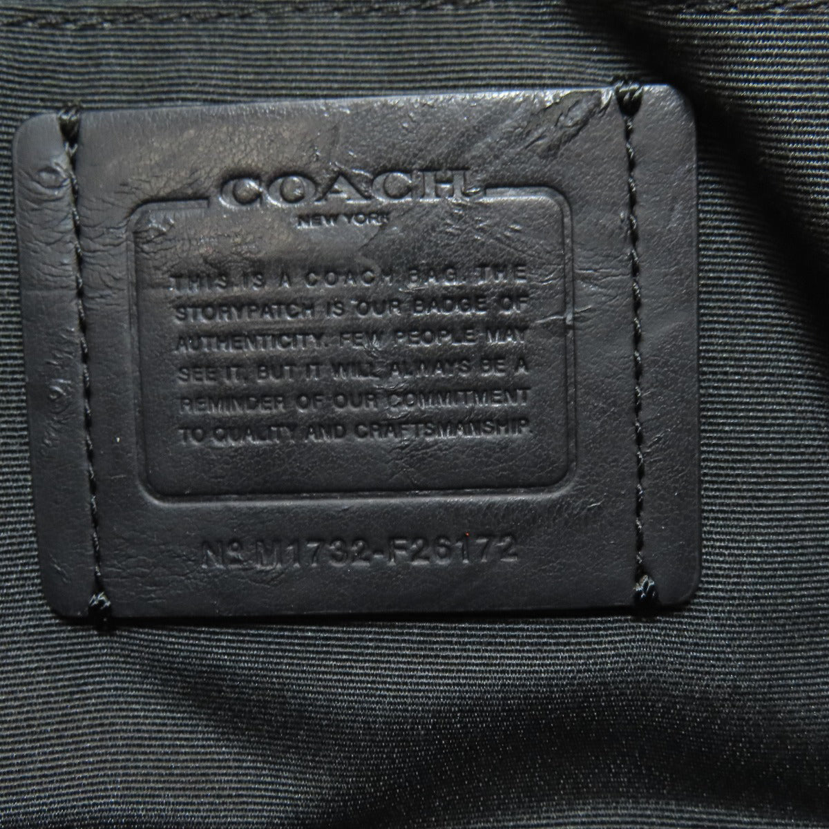 COACH F26172 Reversible Flap Signature Long Shoulder Shoulder Bag PVC Ladies [Used]