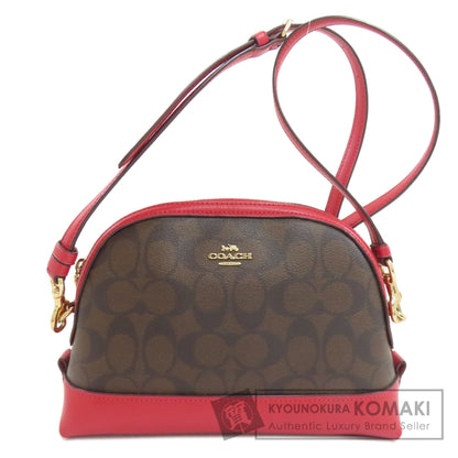 COACH F76674 Signature Long Shoulder Shoulder Bag PVC Ladies [Used]