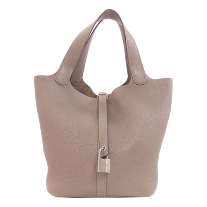HERMES Picotin Lock MM Grit Asphalt SilverHardware Handbag Taurillon Clemence Ladies [Used]