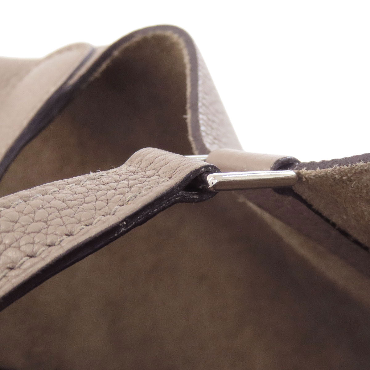 HERMES Picotin Lock MM Grit Asphalt SilverHardware Handbag Taurillon Clemence Ladies [Used]