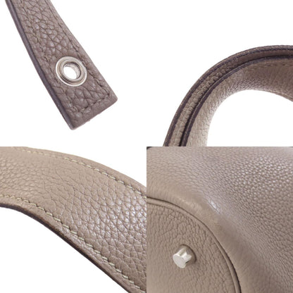 HERMES Picotin Lock MM Grit Asphalt SilverHardware Handbag Taurillon Clemence Ladies [Used]