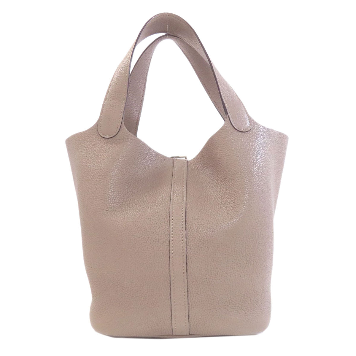 HERMES Picotin Lock MM Grit Asphalt SilverHardware Handbag Taurillon Clemence Ladies [Used]