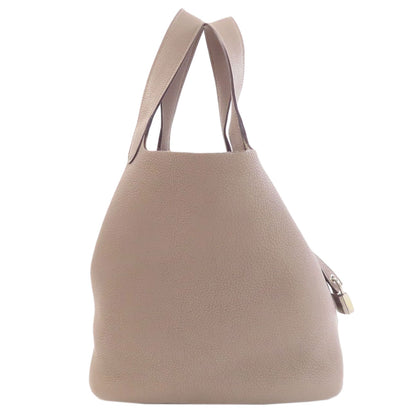 HERMES Picotin Lock MM Grit Asphalt SilverHardware Handbag Taurillon Clemence Ladies [Used]