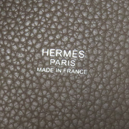 HERMES Picotin Lock MM Grit Asphalt SilverHardware Handbag Taurillon Clemence Ladies [Used]