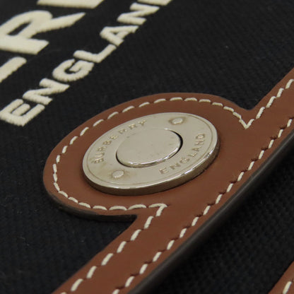 BURBERRY logo Shoulder Bag Canvas LeatherLadies [Used]