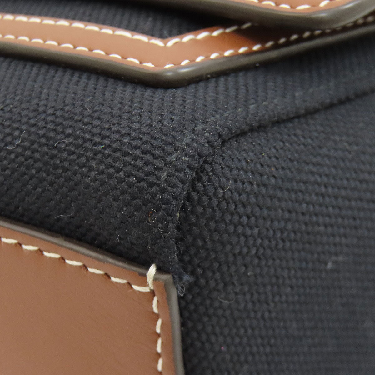 BURBERRY logo Shoulder Bag Canvas LeatherLadies [Used]