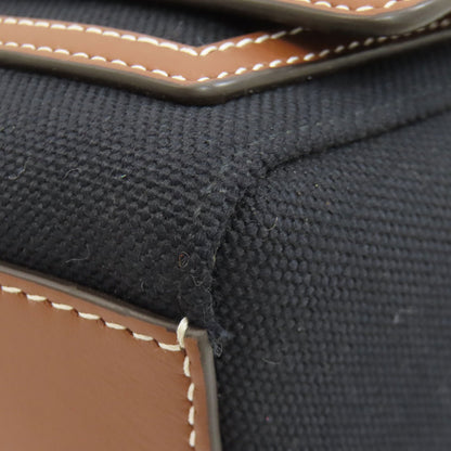 BURBERRY logo Shoulder Bag Canvas LeatherLadies [Used]