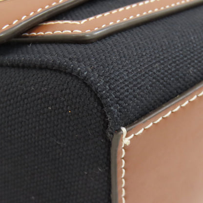 BURBERRY logo Shoulder Bag Canvas LeatherLadies [Used]