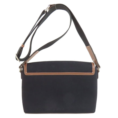 BURBERRY logo Shoulder Bag Canvas LeatherLadies [Used]