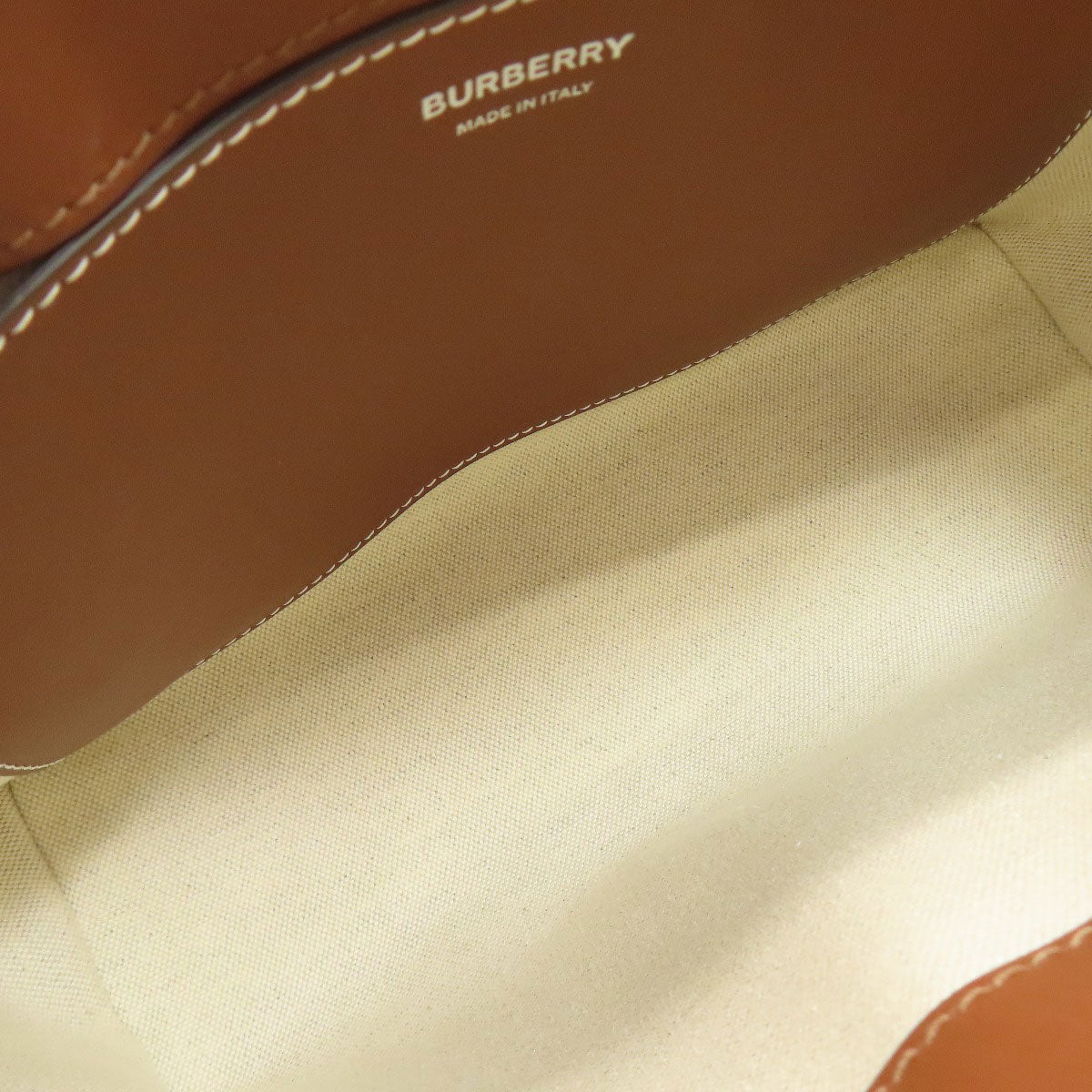 BURBERRY logo Shoulder Bag Canvas LeatherLadies [Used]